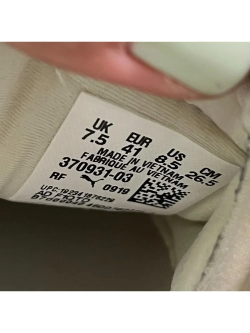 Puma Alteration Blitz Mens Size 8.5 Cream Ivory Athletic Walking Shoes Sneakers